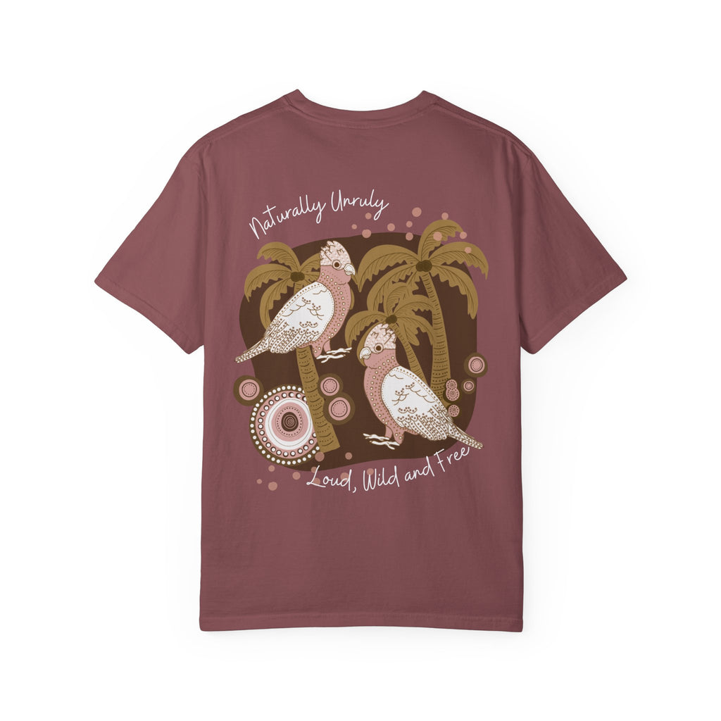 T-Shirt — “Naturally Unruly: Loud, Wild and Free” Cockatoo Graphic